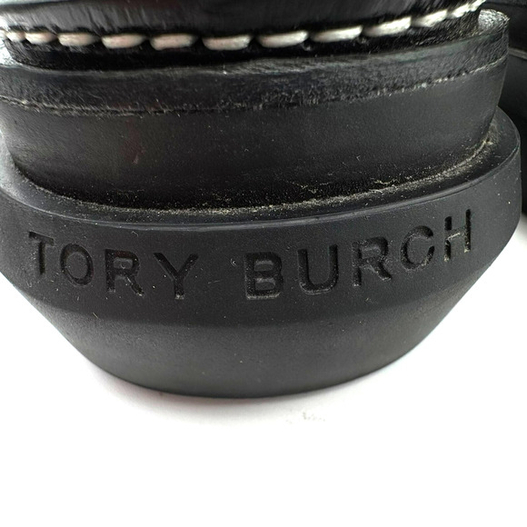 TORY BURCH Women's 9.5 Black White Floral Sleeping Bag Pull On Boots Limited - Picture 7 of 9